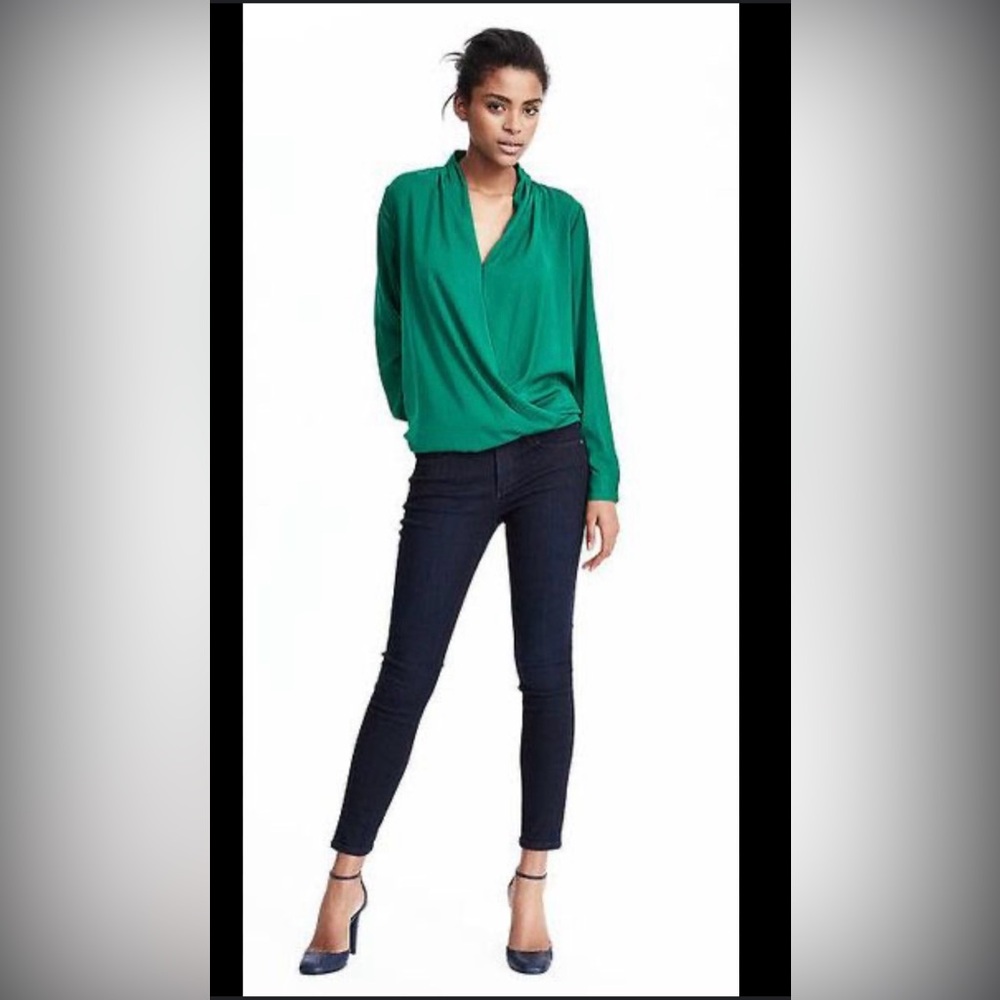 Democracy Elegant Green Women's Top size L